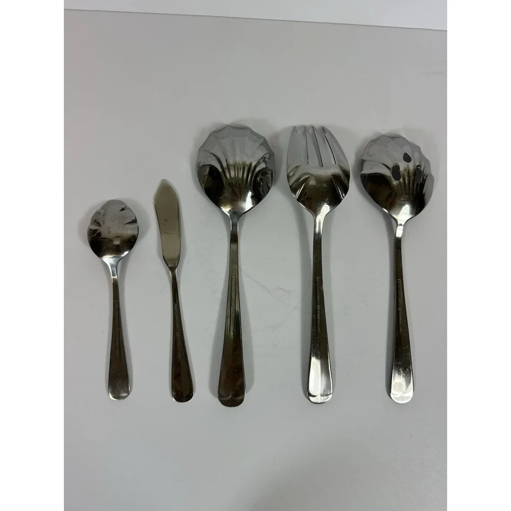 International Stainless Flatware Gran Royal Hostess 5 Pc Serving Set
